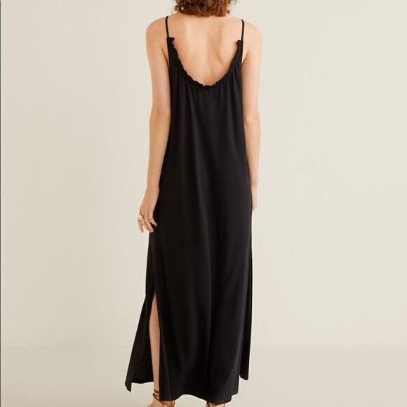 Mango embroidered black panel dress NWT - Picture 7 of 10